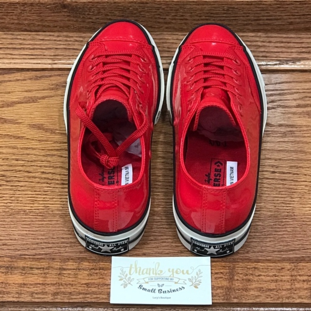 Converse Chuck‎ 70 Ox Cherry Red Black Egret Shoes - Picture 3 of 7
